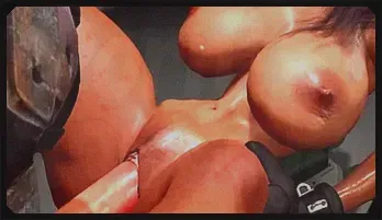 Ebony Beauty & Sci-Fi Fantasy Bondage Scene