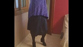 Travestida en cuero