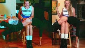 "Spanked by a Cheerleader" Pt 2 (Two Cams | Full Upper-Left & Straight Front Angles) [mp4]