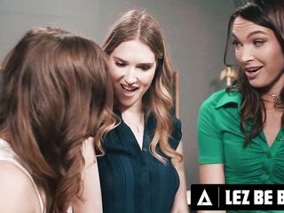 LEZ BE BAD - Wild mother I'd like to fuck Teachers Ashley Lane, Katie Kush, & Katrina Colt Use Confiscated Belt-Ons