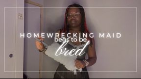 home wrecking maid begs to be bred