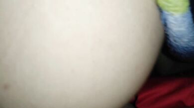 Sneaking MILF Spoon Creampie Under Covers Gushing Cum