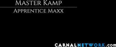 Master Felix Kamp pushes one of his thick fingers into Maxx's tight and virgin hole