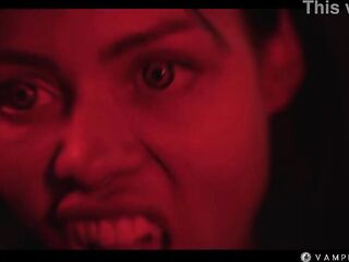 Ebony Vampire Seduces Female Mastix - Lesbian Hardcore Fantasy