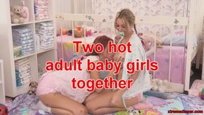 Two hot adult baby girls together