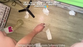 Big Dick Twink Long Fleshlight &amp; Dildo Fuck - Came Hard, Balls Emptied
