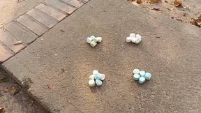 Trampling very sticky rubber with my flip flops (3)