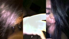 travesti gulosa deixando o novinho doido com a sua mamada poderosa