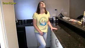 lollylalaz real female pee desperation pissing jeans