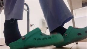 Wild Shoeplay Barefoot by Ara at Hospital PART 2