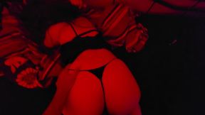 Horny Wife Sucks Me, Then I Take Her Doggy Style Under Red Light