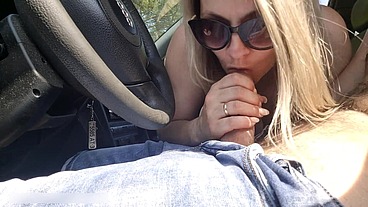 The girl likes to help strange guys to masturbate a dick