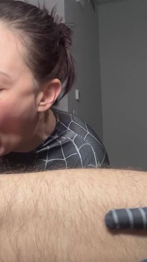 2 Roomates Wanted Get Destroyed All Their Holes with Big Dick. Cosplay Spider Girls Threesome, Anal Creampie. Rough Sex Cum