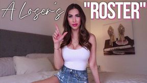 A Loser's Roster by Princess Ashley - Brat Girls, Humiliation, Gooner