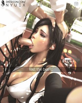 Tifa Lockhart - Lost the Bet & Face Fucked