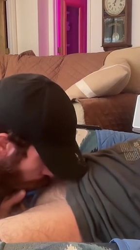 Late Night BJ for Husband Cum Swallow