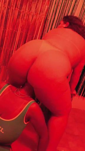 I Got Horny on My Friend and Sucked Her BBW in the Bathroom [camera 1]
