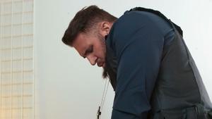 Captive Twink Sucks Off His Jailer