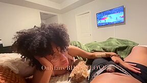 Lightskinned Black Teen 18+ Stepsister Rides Stepbrotheris Cock During March Madness