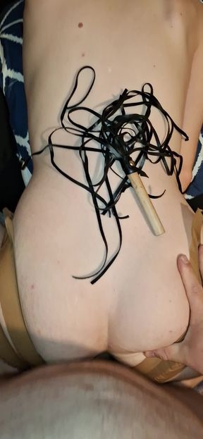 Anal My Partner with Tape to get it wide Open Must see
