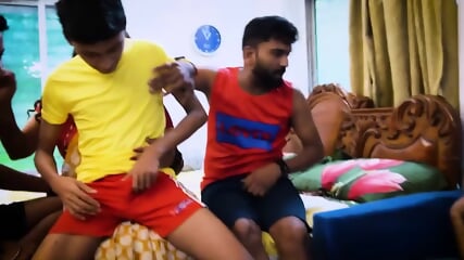 A FUNNY STORY OF A SEXY HOT BHABI AND HER YOUNG NEIGHBOR BOYS, DESI GANG-BANG