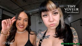 Tiny Voyeur Punishment w Mistress Gia Aquila