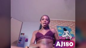 Aj180 Sucks Herself and Strokes Her Veiny Black Dick in Chaturbate Steal - 4 Day Saved Spandex