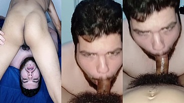 Novinho fugiu escondido da mãe pra me comer, ele não se aguentou e gozou dentro 4 vezes seguidas