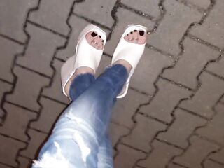 platform wedges - public crossdressing