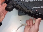 Unboxing Stimulating-dildo HoneySX Corn (Bottomtoys)