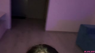 Hot Brunette In Harness Sucks And Jumps On My Dick - Just Look At Her Pretty Cum Face On 12:10!