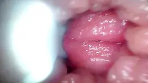 Endoscope camera records my wife's G spot. Educational video