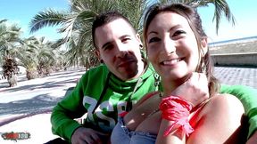 kevin white happily buggers the beautiful charlotte de castille at the beach