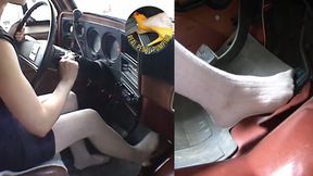 Petite Pixie Pumps Chevy Hard in Wool Tights (Part 1 of 2)