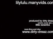 little alien ts - anal gape and play with her asshole - heavy tatued trans