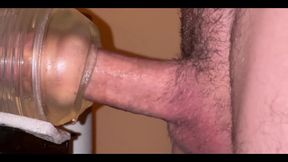 Guy Cums Multiple Times While Fucking Fleshlight with Moans, Dirty Talk and Intense Orgasms