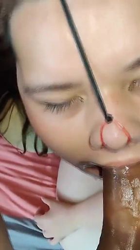 This Beautiful Chubby Girl Loves to Use My Cum as a Styling Cream