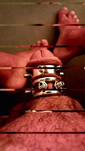 Two rings with spikes against my flabby