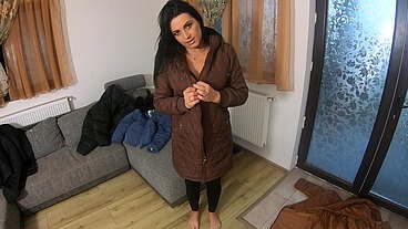 MilfyCalla - A lot of pee, golden shower, farting and cum on my new downjackets 178