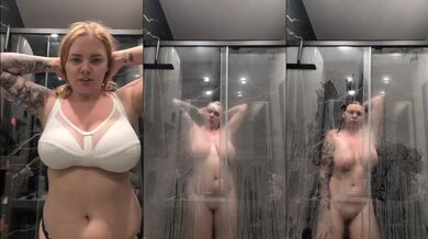 Amateur Student Films Her Wet Shower Masturbation For Big Tits Teacher Hubby