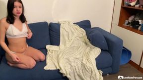 Beautiful amateur beauty getting pussy fucked on camera