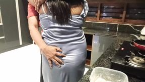 My step cousin fun with I fuck her in the kitchen