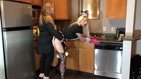 Feminization and Pegged to Get Maid Job