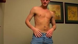 BeddableBoys - Young gay bro jerking off his cock in the bed
