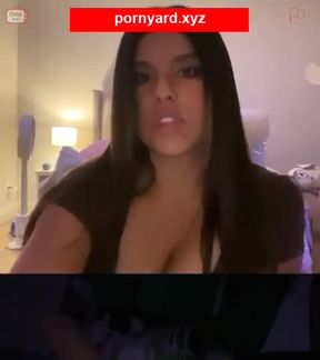 Hot babe flashes her tits on public webcam, gets a wild reaction