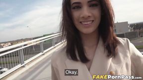 ”Hooking up with this big breasted brunette Emily Pink leads me to burst my cum”