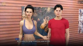 Hot Brunette Gets Naughty in Visual Novel Game