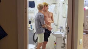 no71 two friends with big cocks – deepthroat each other then one fucks his smooth ass