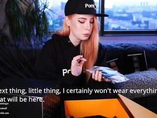 500K! Pornhub gifts Unboxing and Oral-job Creampie! - MollyRedWolf