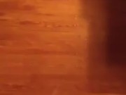 Front To Back, This Huge Cumshot Drenched The Hard Wood Floor!